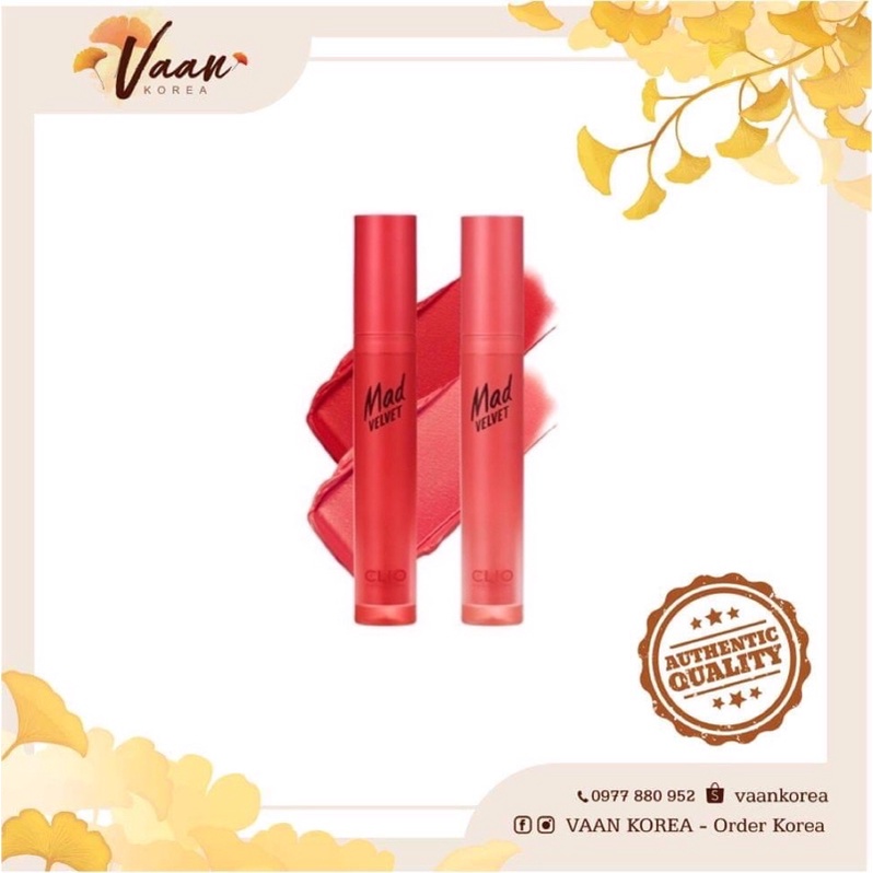 Trả order Son kem CLIO MAD VELVET LIP