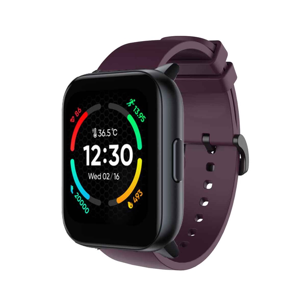 Dây Đeo Silicone 20mm Cho Đồng Hồ Realme Techlife Watch S100