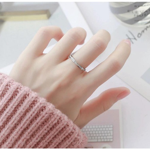 [FreeShip] Nhẫn nữ Titan 3 màu phun cát J4-310 - CAM KẾT KHÔNG BAY MÀU