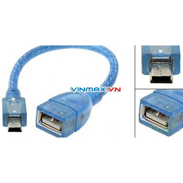 Cáp mini usb OTG