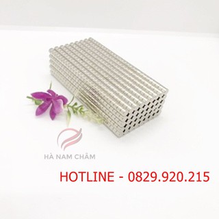 nam châm viên phi 6mm dày 4 ly mạ nikel