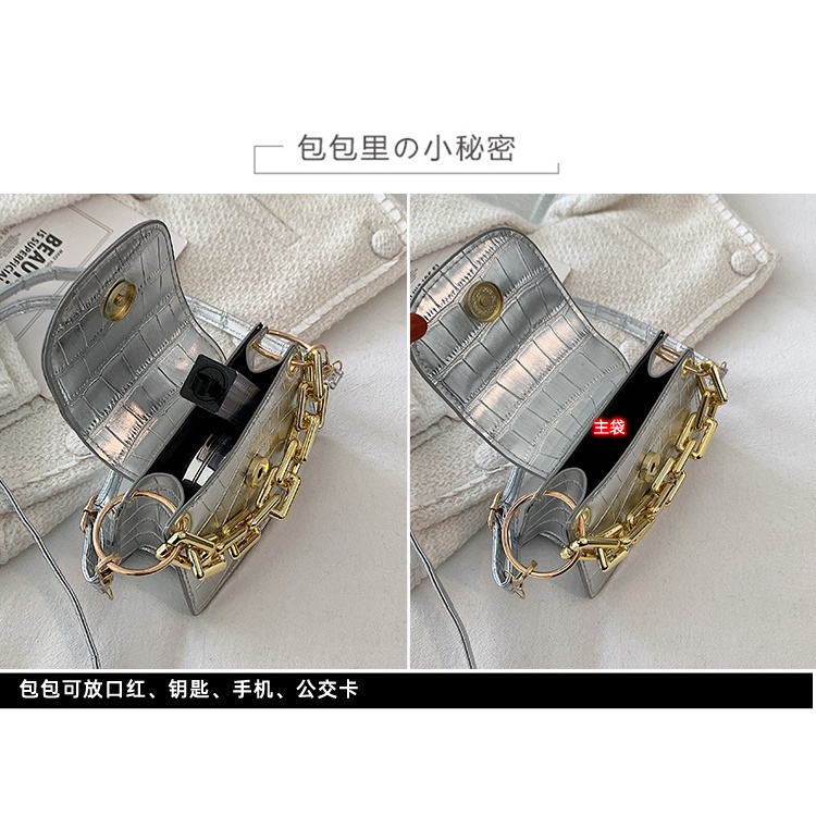 Túi Đeo JASMIN NOIR Chéo Giả Da Cá Sấu Thời Trang Nữ