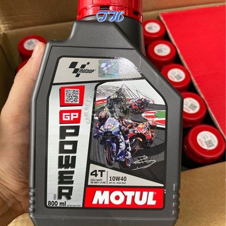 Nhớt xe máy Motul GP Power 10W40 0.8 lít dùng chung cho xe số và tay ga