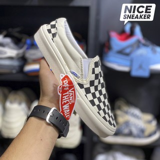 [ Nice Sneaker ] Giày sneaker classic : Vans slip on checker board ( caro trắng đen ) - bản 1:1 chuẩn trung .