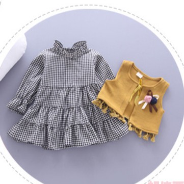 Váy thu đông bé gái size 7-15kg VT25