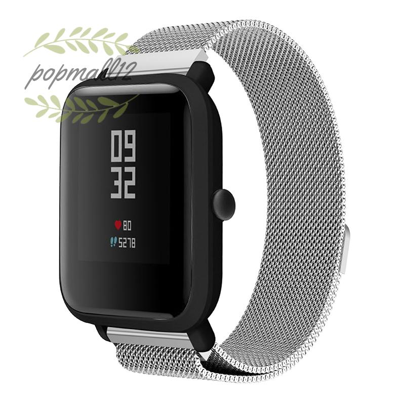 Dây Đeo Inox Cho Đồng Hồ Thông Minh Xiaomi Huami Amazfit Bip Bit Pace Lite Youth