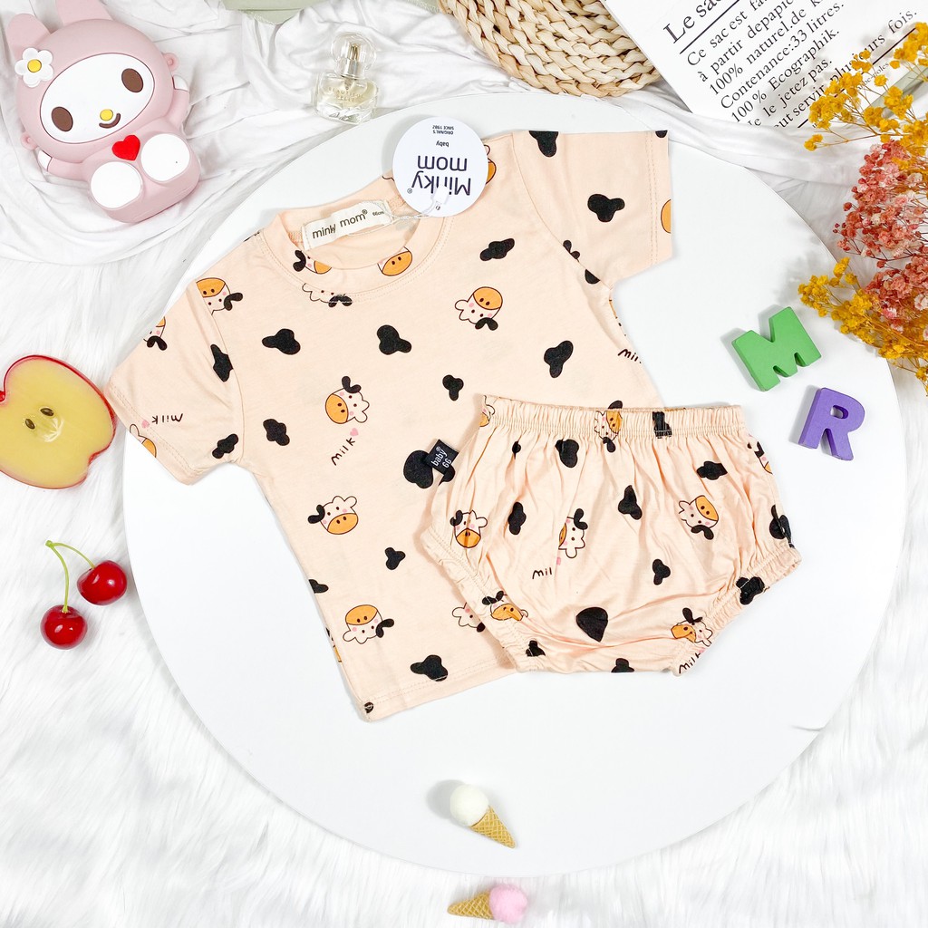 (6-15kg)Bộ thun lạnh body chip Minky mom xinh xắn cho bé yêu (hàng loại 1)