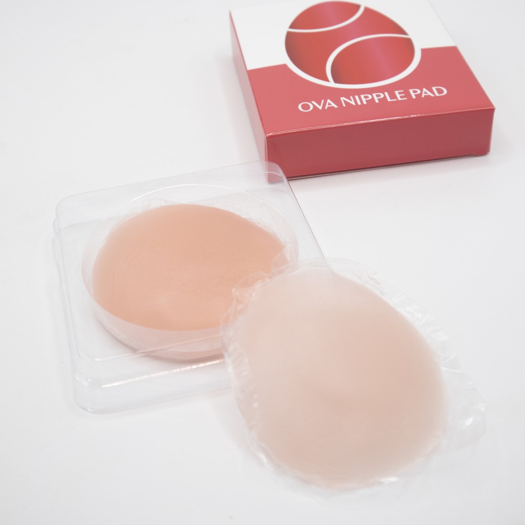 COMBO 5 HỘP Miếng dán ngực silicon cao cấp OvaPink Nipple Pad siêu dính, tái sử dụng 6th, che đầu ti, nhũ hoa.