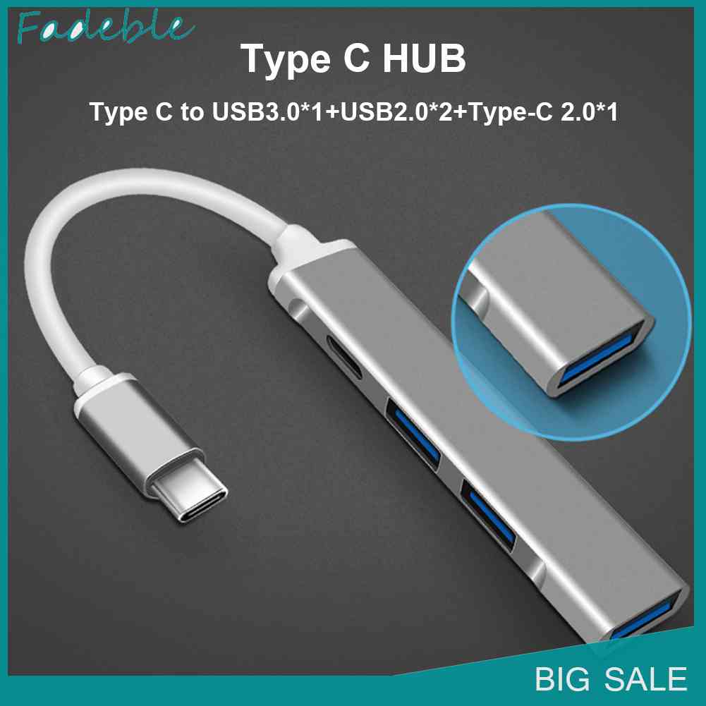 Bộ Chia Cổng Type-C USB C 4 Trong 1 USB 3.0 2.0 Chất Lượng Cao