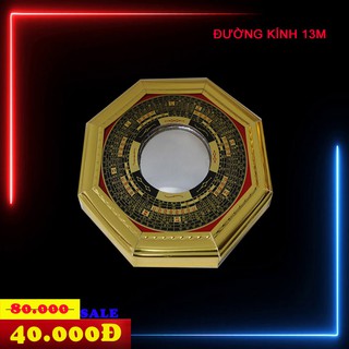 GƯƠNG BÁT QUÁI CẦU LỒI LA KINH 13cm