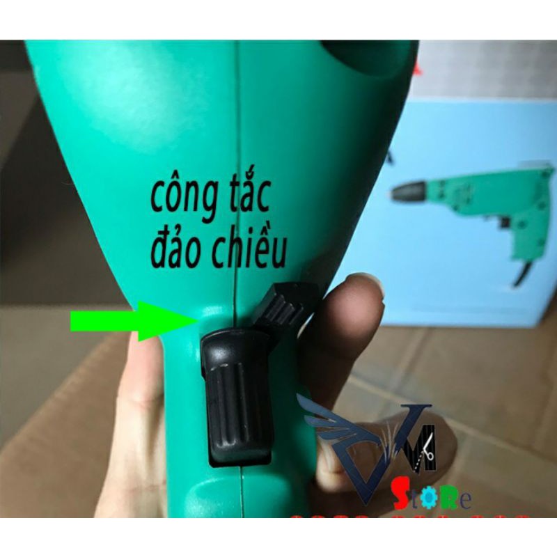 Máy khoan bắn vít bắn tôn DCA đầu 6mm chính hãng