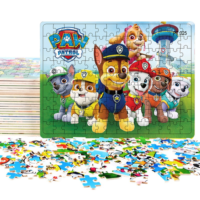 Bộ đồ chơi xếp hình 126 mảnh ghép họa tiết đội chú cún tuần tra hoạt hình đáng yêu dành cho trẻ em