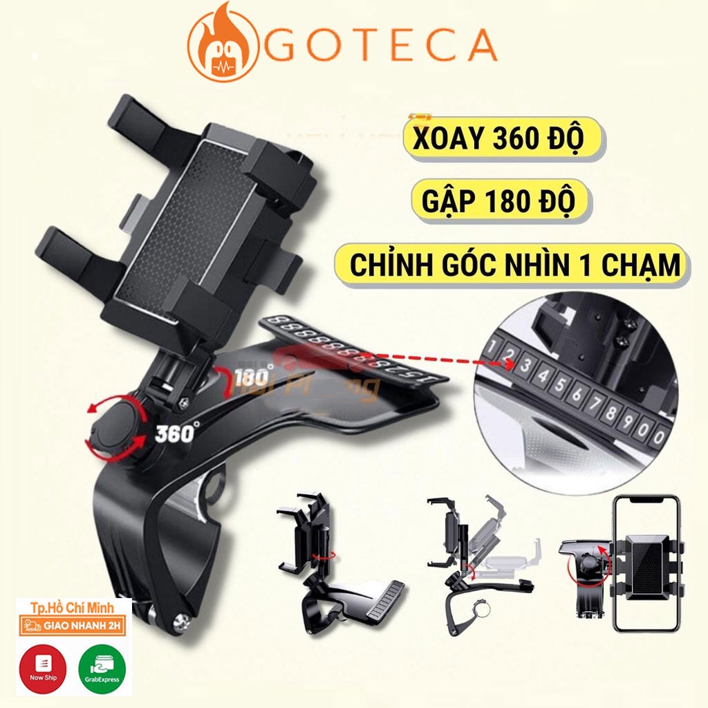 Giá đỡ điện thoại đa năng xoay 360° gắn bảng điều khiển xe hơi- Phụ Kiện ATI ONE
