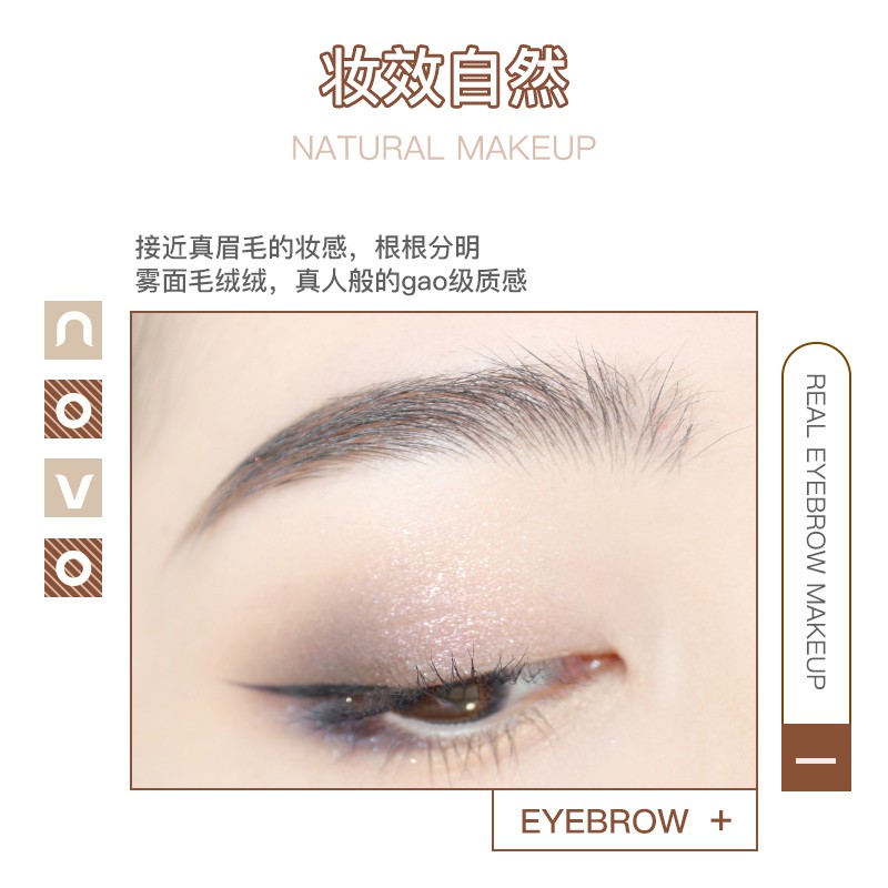 Bút Chì Kẻ Lông Mày NOVO Trang Điểm Tự Nhiên Lâu Trôi Chống Nước NO.5472