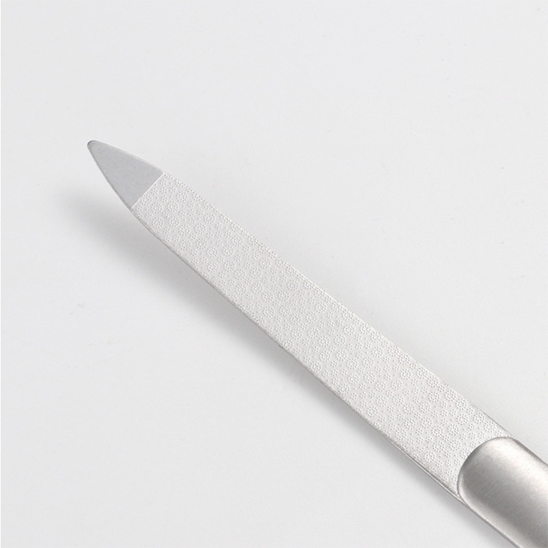 1 Cây Dũa Móng Tay Hai Mặt Bằng Thép Không Gỉ Chuyên Nghiệp Có Tay Cầm Chống Trượt