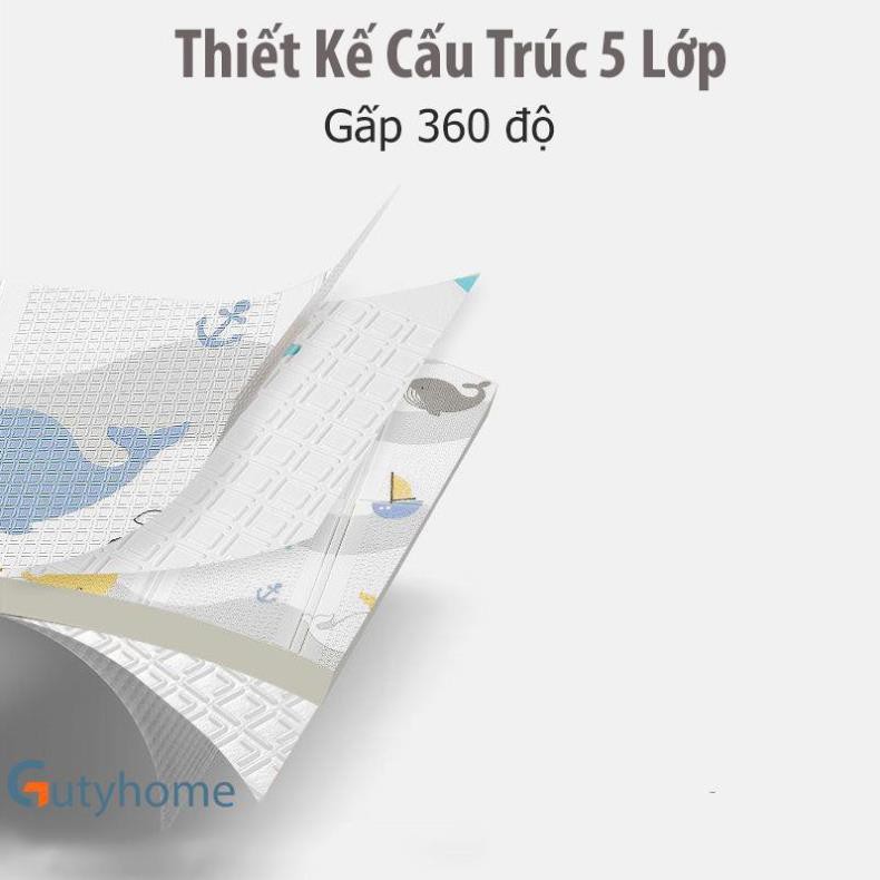 Thảm xốp XPE gấp gọn, CHỐNG THẤM, CHỐNG TRƠN TRƯỢT cho bé/Thảm trải sàn xốp 2 mặt cao cấp LOẠI DÀY