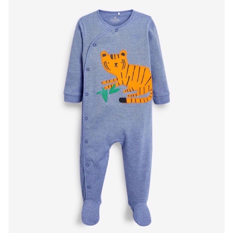 Body cotton liền tất/sleepsuit NEXT hình hổ cho bé trai