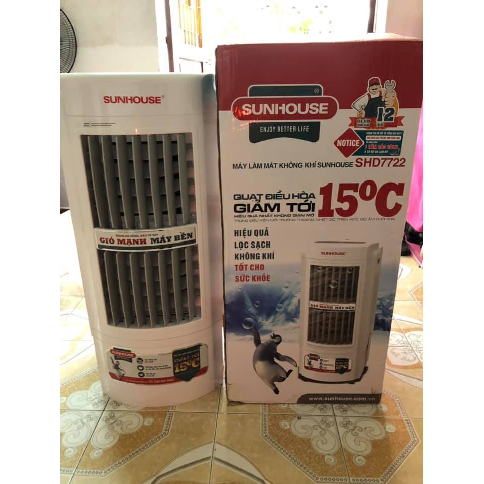 Quạt hơi nước Sunhouse SHD7722 20 lít , quạt điều hoà, máy làm mát không khí - Hàng trưng bày thanh lý