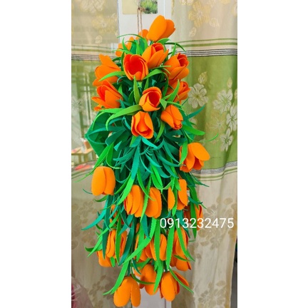 Lẵng hoa tulip