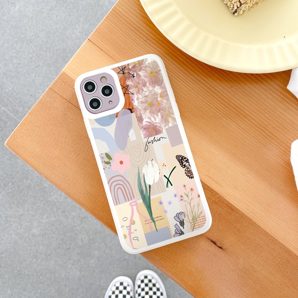 [ IPHONE ] Ốp Lưng Bảo Vệ CAMERA Hoa Vintage ốp iphone 12 pro /x/ 8plus/11 pro/11/12 pro max/13/promax tr200