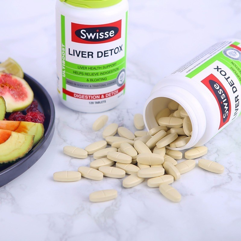 Viên Uống Hỗ Trợ Thải Độc Gan Swisse Liver Detox Healthy Care Extaste 60/120/200 Viên