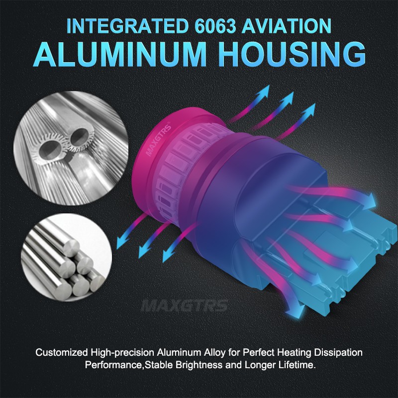 Set 2 Đèn LED Nhấp Nháy MAXGTRS BAY15D 1157 P21/5W 7443 3157 Gắn Xe Hơi Chuyên Dụng