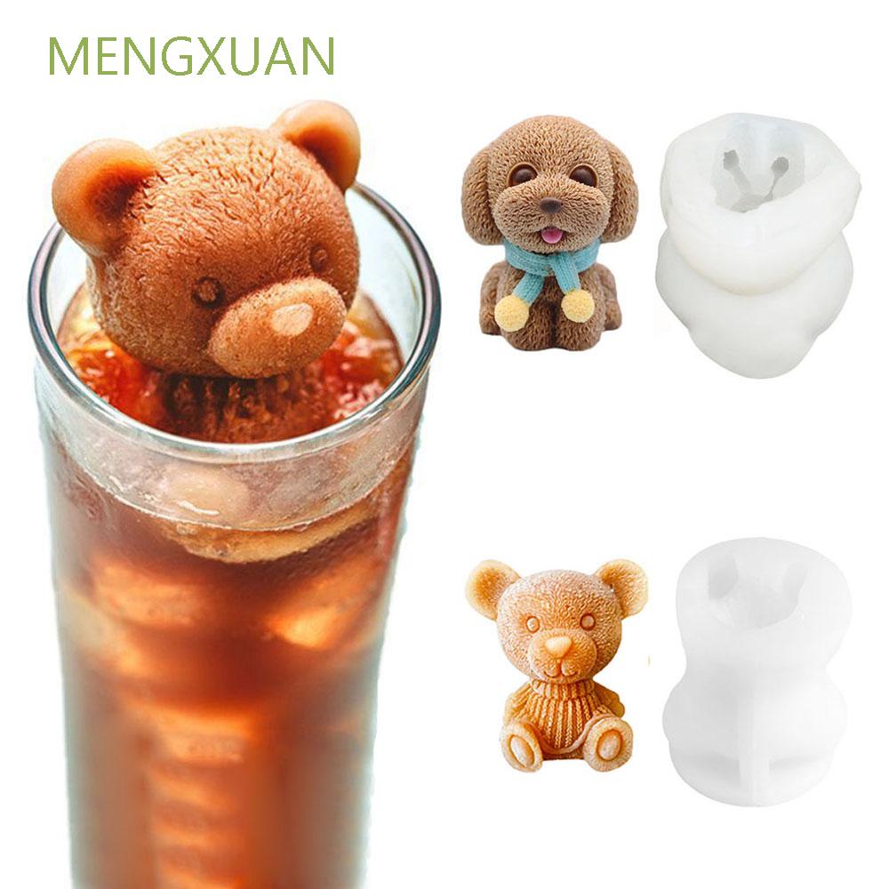 Khuôn làm đá / sô cô la hình chú gấu 3d xinh xắn đa năng