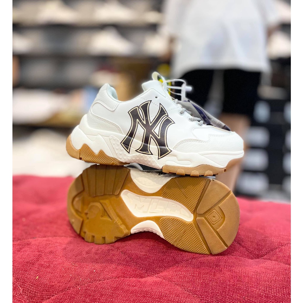 GIÀY THỂ THAO SNEAKER  M L B NY ĐEN ĐẾ NÂU, MLB NY ĐẾ GUM  ẢNH THẬT TỰ CHỤP+FREESHIP TOÀN QUỐC