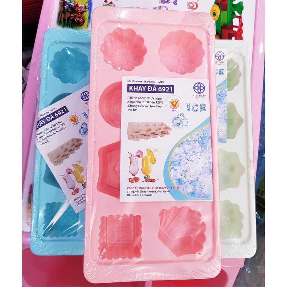 Khay đá, khuôn đổ thạch 8 viên nhựa Việt Nhật mã 6921