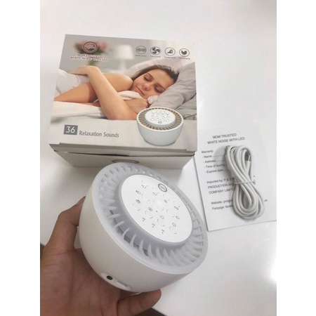 Máy tạo tiếng ồn trắng Mom Trusted cao cấp kèm đèn ngủ