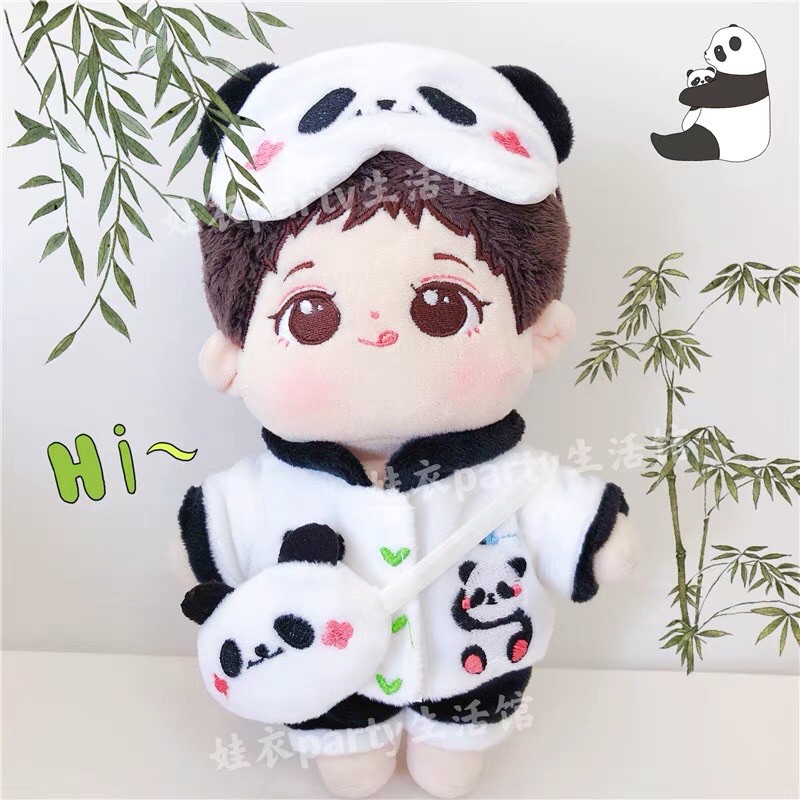 Set Gấu trúc cho doll 20cm.