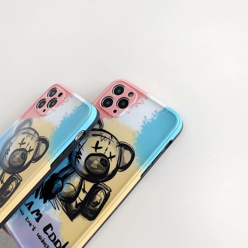 Ốp điện thoại silicon mềm IPAD hình gấu cầu vồng cho IPhone 11 pro Maxx XS XR X MAX SE2020 7 8 Plus | BigBuy360 - bigbuy360.vn