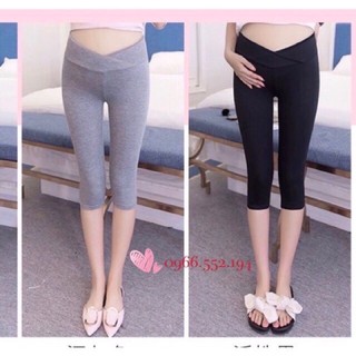 Quần Bầu Cạp Chéo Lửng Cho Mẹ Bầu