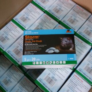 Thuốc diệt chuột Storm hộp 5 gói × 20 viên