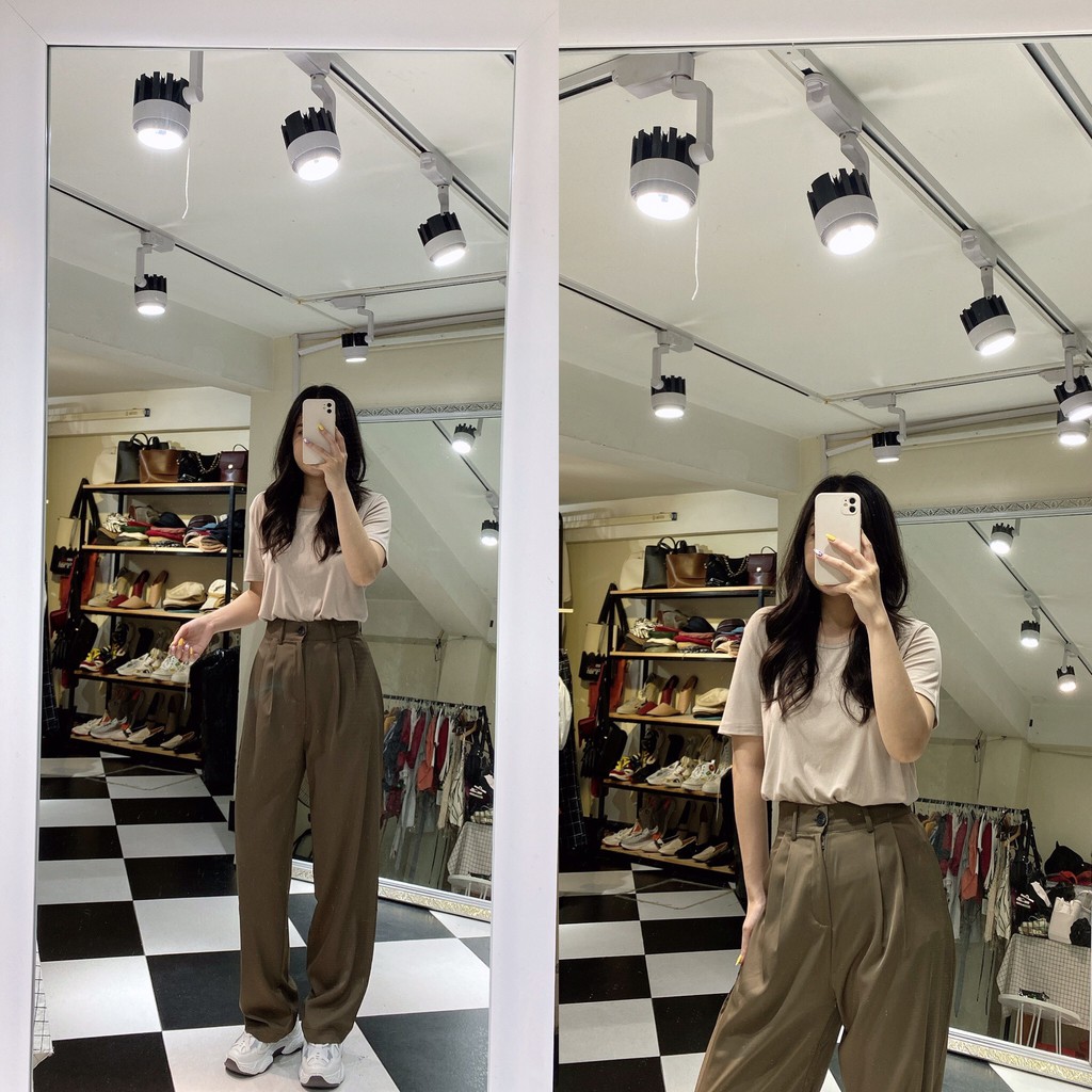 Quần Vải Culotes Suông 🍓FREESHIP🍓 Dáng Suông Ảnh Thật 13928