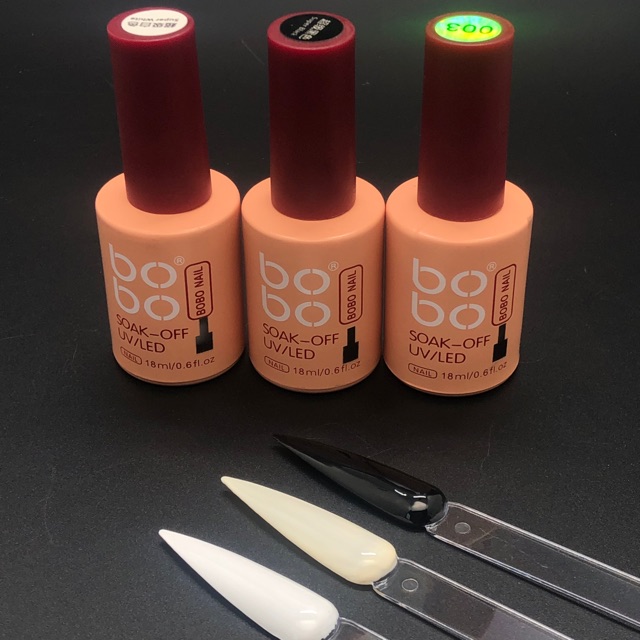 Sơn gel móng bobo trắng đen nước gạo