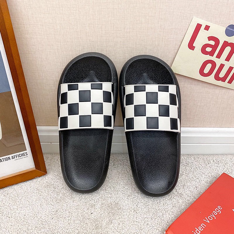 Dép bánh mì nữ cute GIAYHIPP đế dày quai caro thời trang chất đẹp mẫu Hot kiểu hàn quốc cực dễ thương.