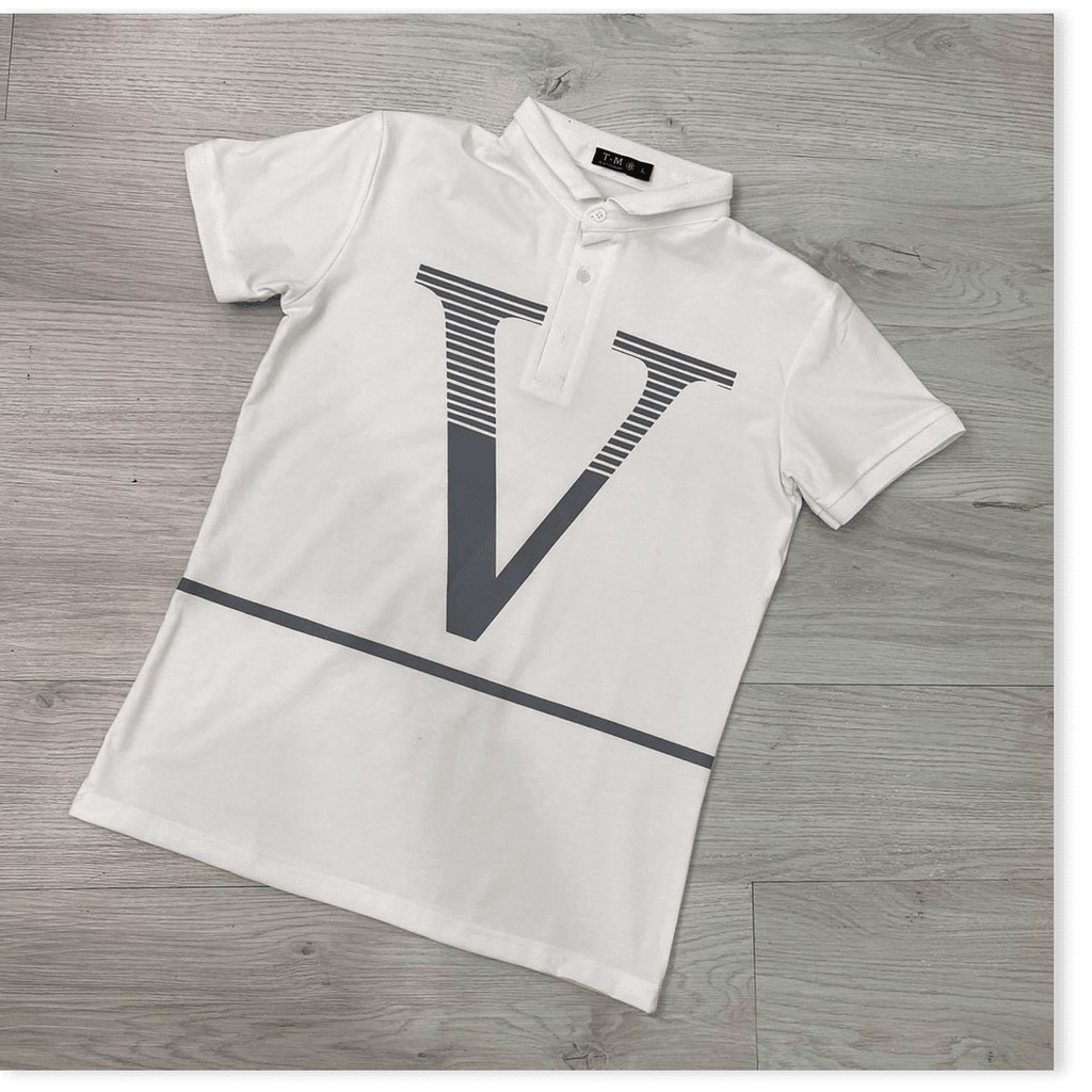 Áo Thun Nam Cổ Trụ Tay Ngắn Vải Cotton Mềm Mịn Uy Tín HP