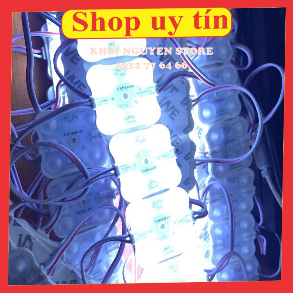 Led Modul 4 bóng Samsung - 1 dây 20 cụm 4 mắt led 12v