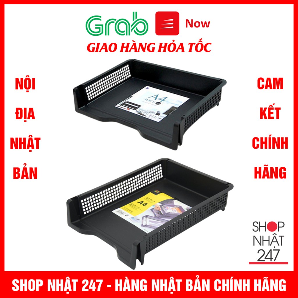 Khay đựng tài liệu A4 (có thể xếp chồng) dáng dọc, dáng ngang Inomata nội địa Nhật Bản