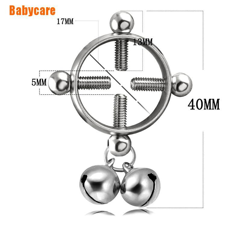 Khuyên xỏ ngực giả hình tròn không cần xỏ lỗ