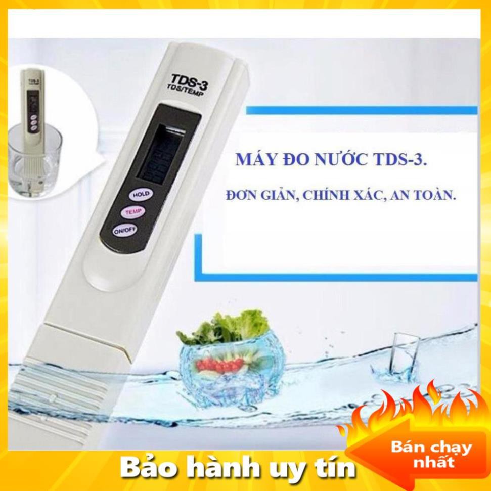 ( Giá rẻ hủy diệt) -  Máy Đo Kiểm Chất Lượng Nước TDS-3, Máy kiểm tra nước sạch hay bẩn, nước qua máy lọc có uống được k