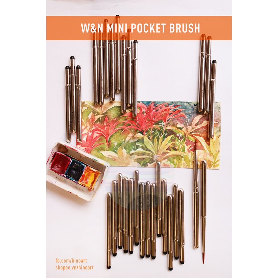 Cọ màu nước Winsor &amp; Newten Cotman Pocket