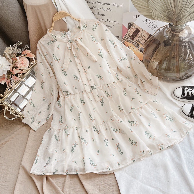 [Mã SKAMA06 giảm 8% tối đa 50K đơn 250K] ĐẦM BABYDOLL HOA NHÍ TAY BỒNG | BigBuy360 - bigbuy360.vn