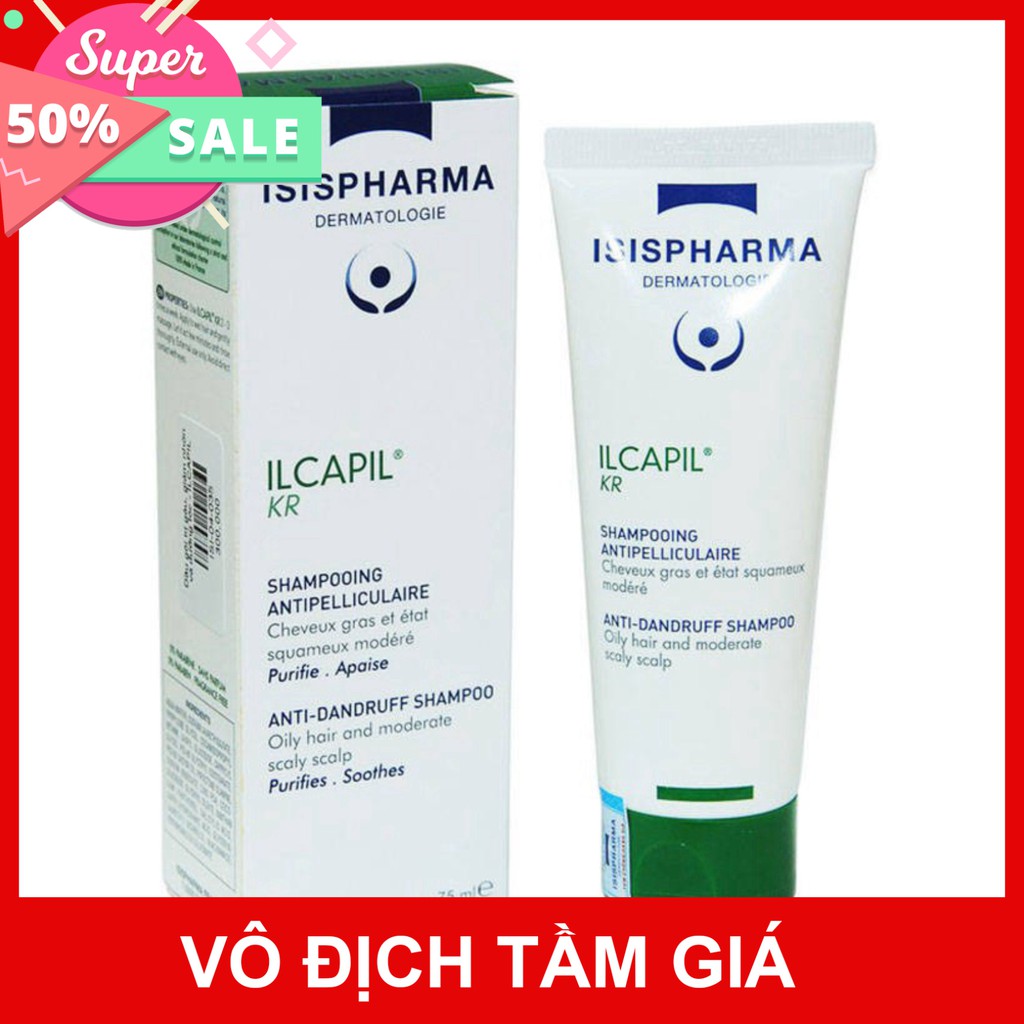 [CHÍNH HÃNG] Isis Pharma Dầu Gội Ngăn Gàu, Giảm Rụng Tóc ILCAPIL KR 75ml