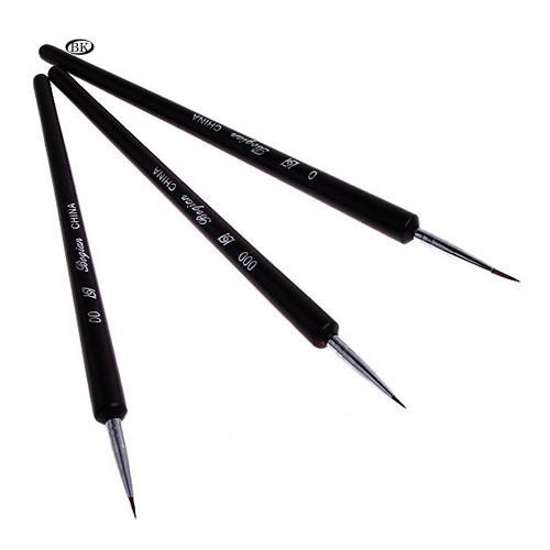 Bộ 3 cọ thư pháp ( vẽ hoạt hình trên móng, cọ tô màu)