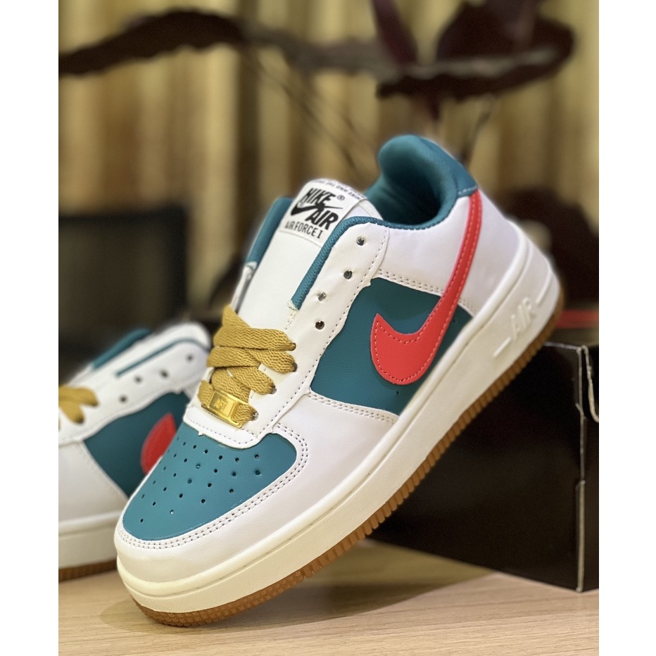 Giày Thể Thao AF1 N.ike Gu.cci Xanh Đỏ Thể Thao Nam Nữ Cao Cấp rep 1:1 Full Size nam nữ