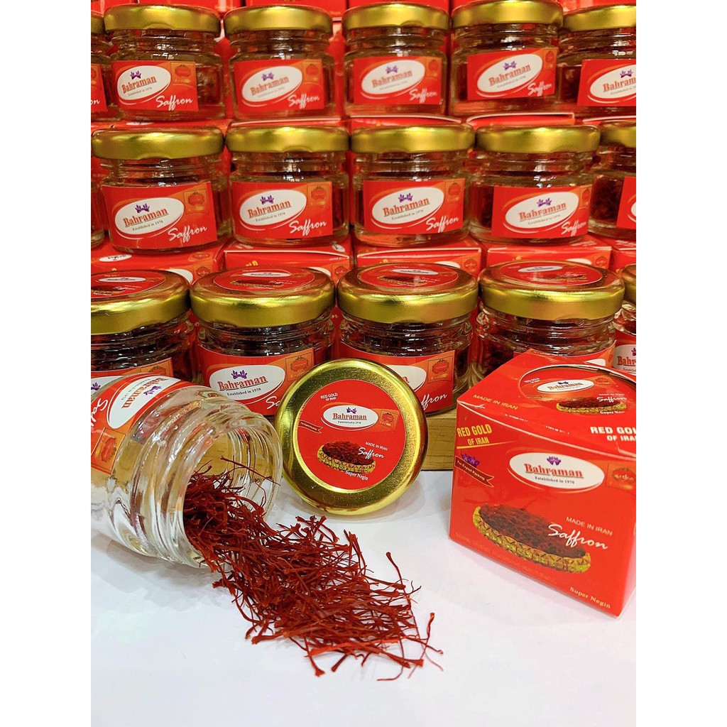 Saffron Bahraman I Nhụy Hoa Nghệ Tây Chuẩn Loại 1 (Super negin) I Ngủ ngon I Đẹp Da