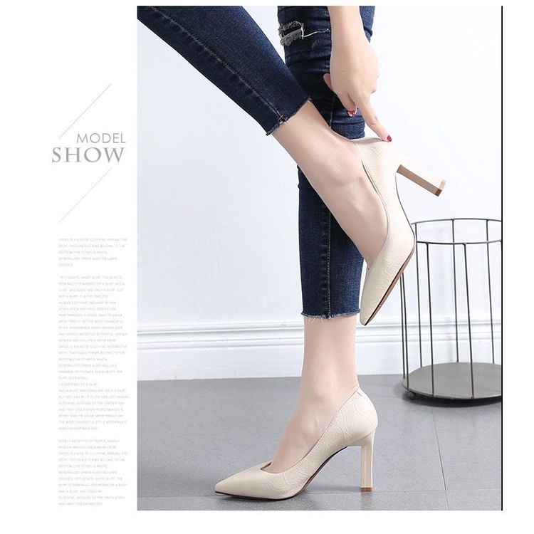 Giày Cao Gót 9CM Mũi Nhọn Thời Trang Dành Cho Nữ