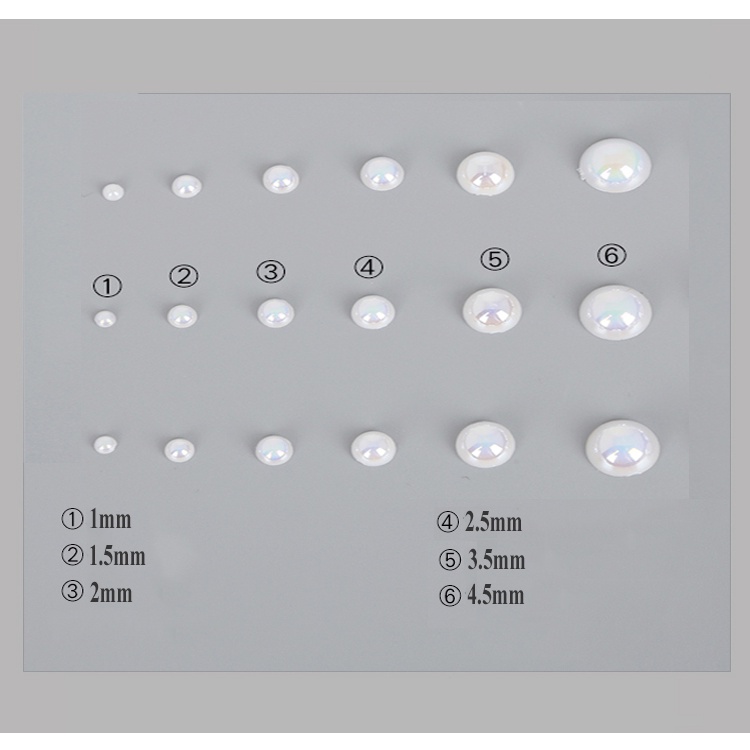 Ngọc Trai Nail Trang Trí Nửa Nhân Tạo Ngọc Trai Đính Móng Siêu Đẹp Sét 6 Mẫu Đa Dạng